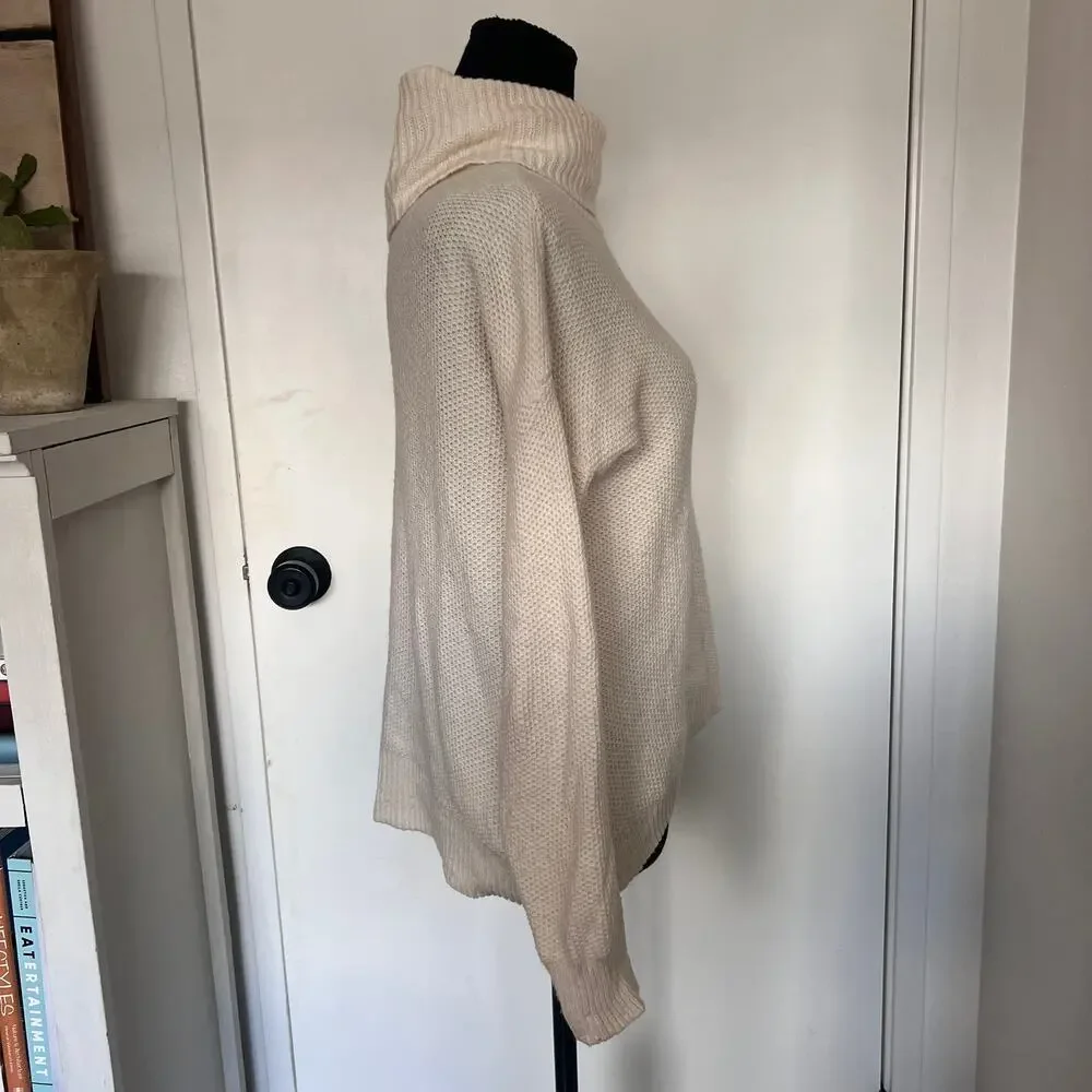 Madewell Cream Turtleneck Sweater - xxs